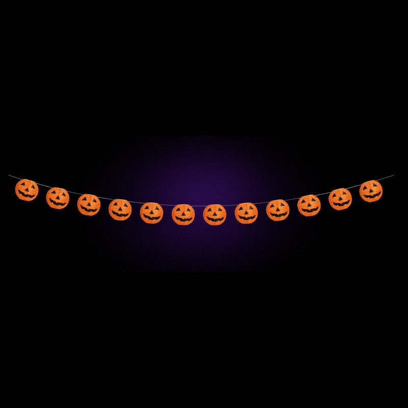 Guirlande citrouilles lumineuse 3 m - 20 LED