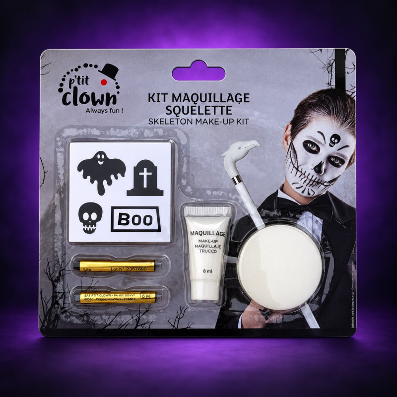Kit de maquillage squelette | Hallow Costume