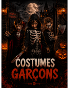 Costume Halloween garçon : zombie, squelette, vampire