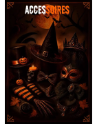 Accessoires d'Halloween : chapeaux, lentilles, fausses dents